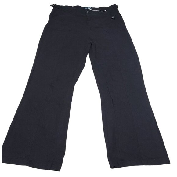 Jaded London Women Black Wide Leg Pants Flat Front‎ Double Button Waist Size W36 - Picture 3 of 10